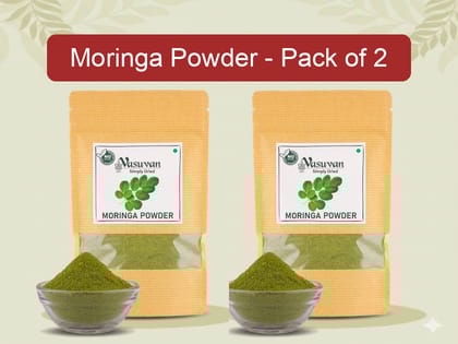 Vasuvan Moringa Powder (Pack of 2 - 200g Each) | Organic Superfood Bulk Pack Vasuvan Moringa Powder (Pack of 2 - 200g Each) | Organic Superfood Bulk Pack