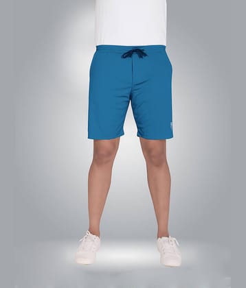 Septem Blue Polyester Men's Shorts ( Pack of 1 )