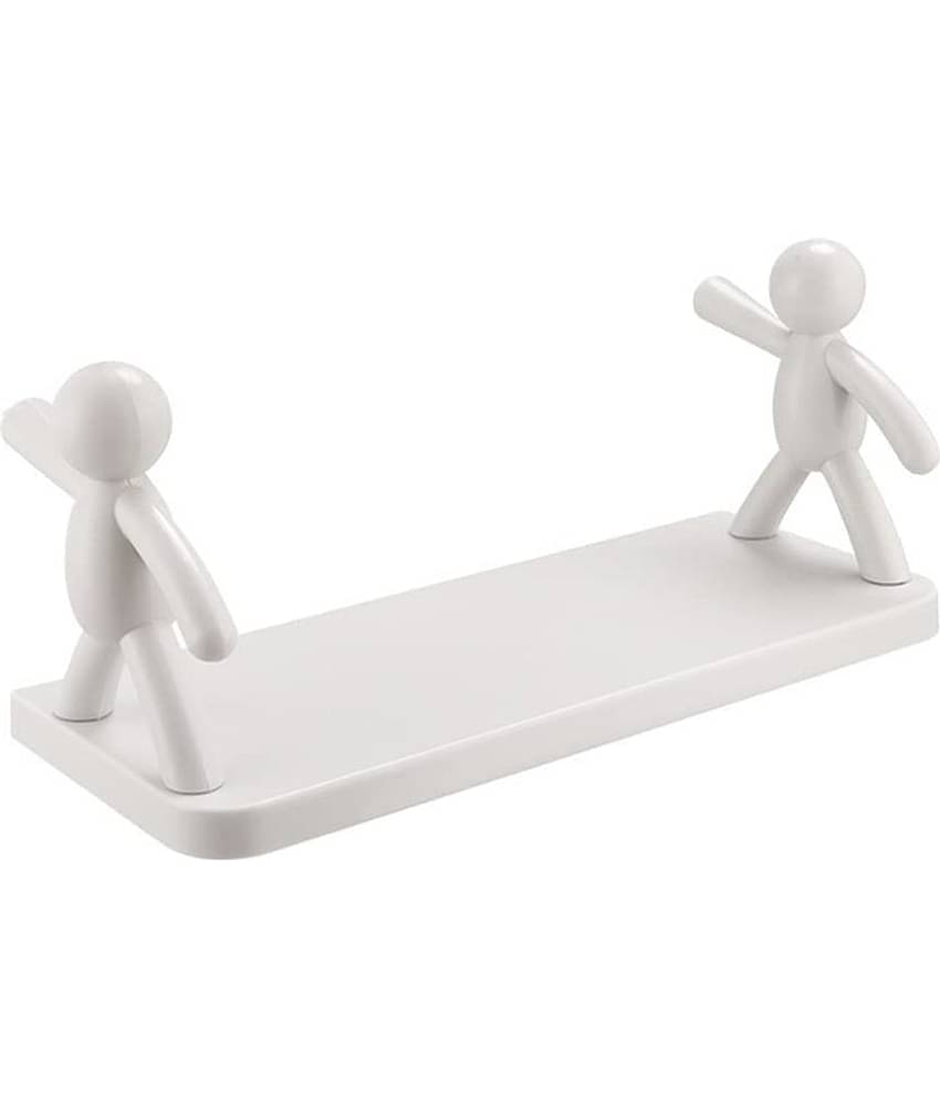 GEEO - White Plastic Wall mount Stand ( Pack of 1 )