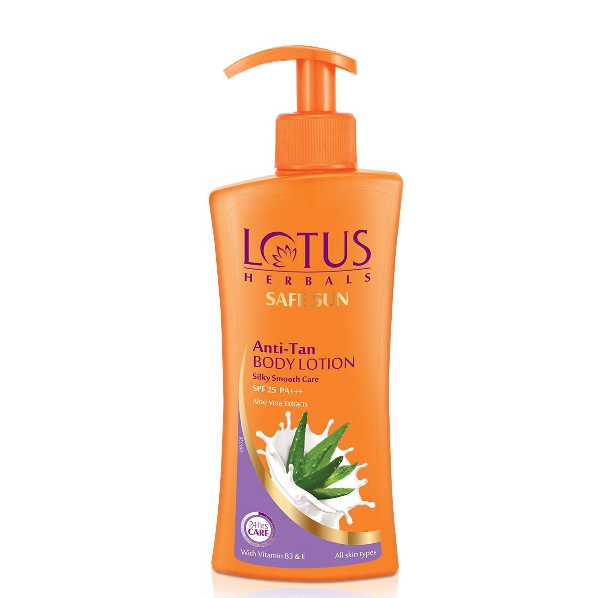 Lotus Herbals Safe Sun Anti Tan Body Lotion SPF 25 PA+++ with Aloe extracts, 250ml