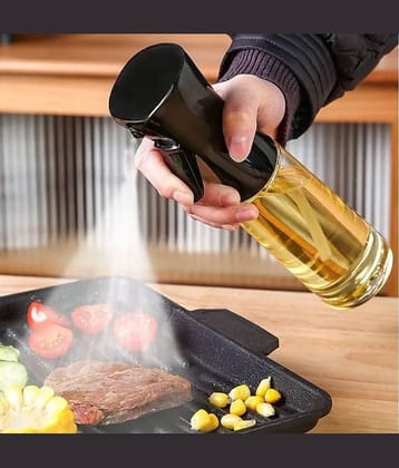 BHAVYTA COSMETIC Oil Spray Dispenser Glass Transparent Oil Container ( Set of 1 )