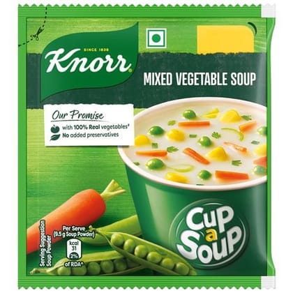 Knorr Mixed Vegetable Cup A Soup - No Added Preservatives, 40 g