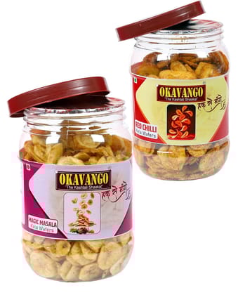 Banana Chips Magic Masala and Red Chilli Flavoured 300 gms X Pack of 2
