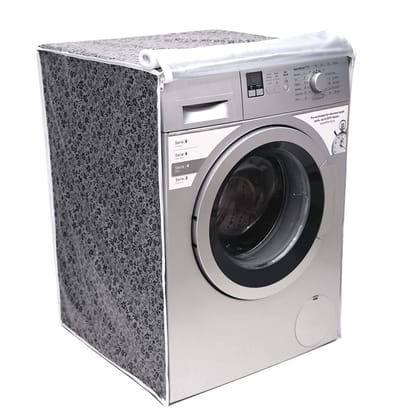 Uttamrobotics Denzcart Front Load Washing Machine Cover Suitable for 6.5 kg, 7kg ,7.5 KG (Fits for IFB,LG,Samsung) Waterproof & Dustproof (‎GREY AND BLACK)
