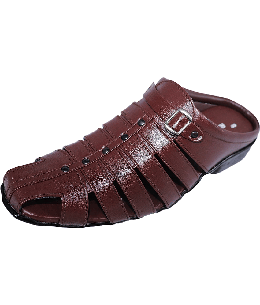 RAGE GAZE - Brown  Men's Sandals