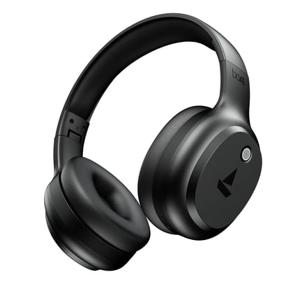 boAt Rockerz 421, 60H Battery, Low Latency(40Ms), 40Mm Drivers, ENx Tech, Stream Ad Free Music via App Support, Bluetooth Headphones, Wireless Over Ear Headphone with Mic (Black Sabre) boAt Rockerz 421, 60H Battery, Low Latency(40Ms), 40Mm Drivers, ENx T