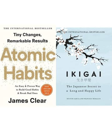 Ikigai and Atomic Habits Combo (Set of 2)