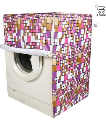 E-Retailer Single PVC Multicolor Square Design Front Loading 5KG To 8KG Washing Machine Covers