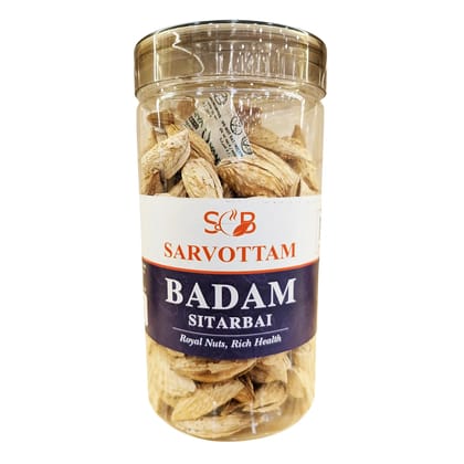 Sarvottam Sitarbai Badam 250g | Premium Sitarbai Almonds | Rich in Protein, Fiber & Vitamin E | Crunchy & Nutritious Dry Fruits for Daily Energy & Gifting