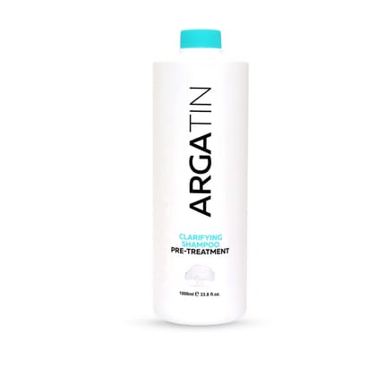 Argatin Clarifying Shampoo Pre-Treatment For All Hair Types, Straightening, Smoothing, Deep Nourishment, 1000Ml, White, Unscented, Unisex Adult