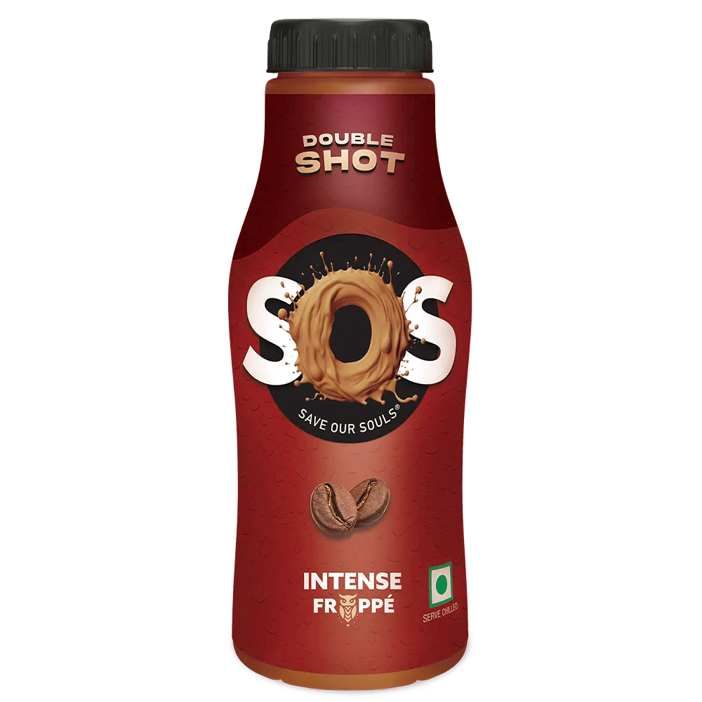 SOS Flavoured Milk || Double Shot Intense Coffee || 180 ML