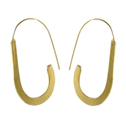 Handcrafted Brass U Shape Earring
