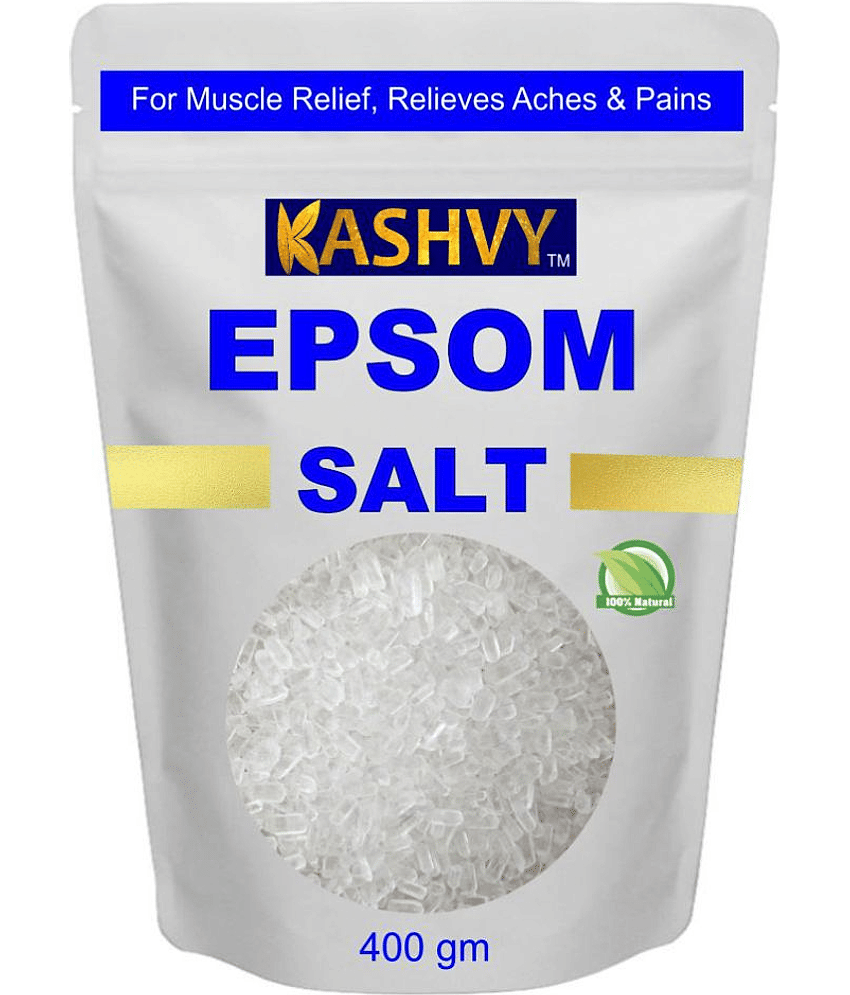 Kashvy Epsom Salt Fine Pain Relief 400 gm Pack of 2