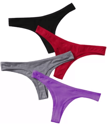 Louis Craft Pack of 4 Cotton Lycra No Panty Line For Women ( Multicolor )