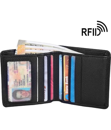 Valynt PU Solid Men's RFID Wallet,Regular Wallet With 5 Slots For Card ( Black , Pack of 1 )