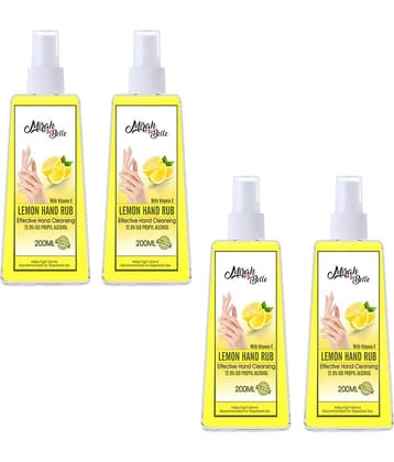 Mirah Belle - Lemon Hand Rub Sanitizer Spray 200 mL (Pack of 4)