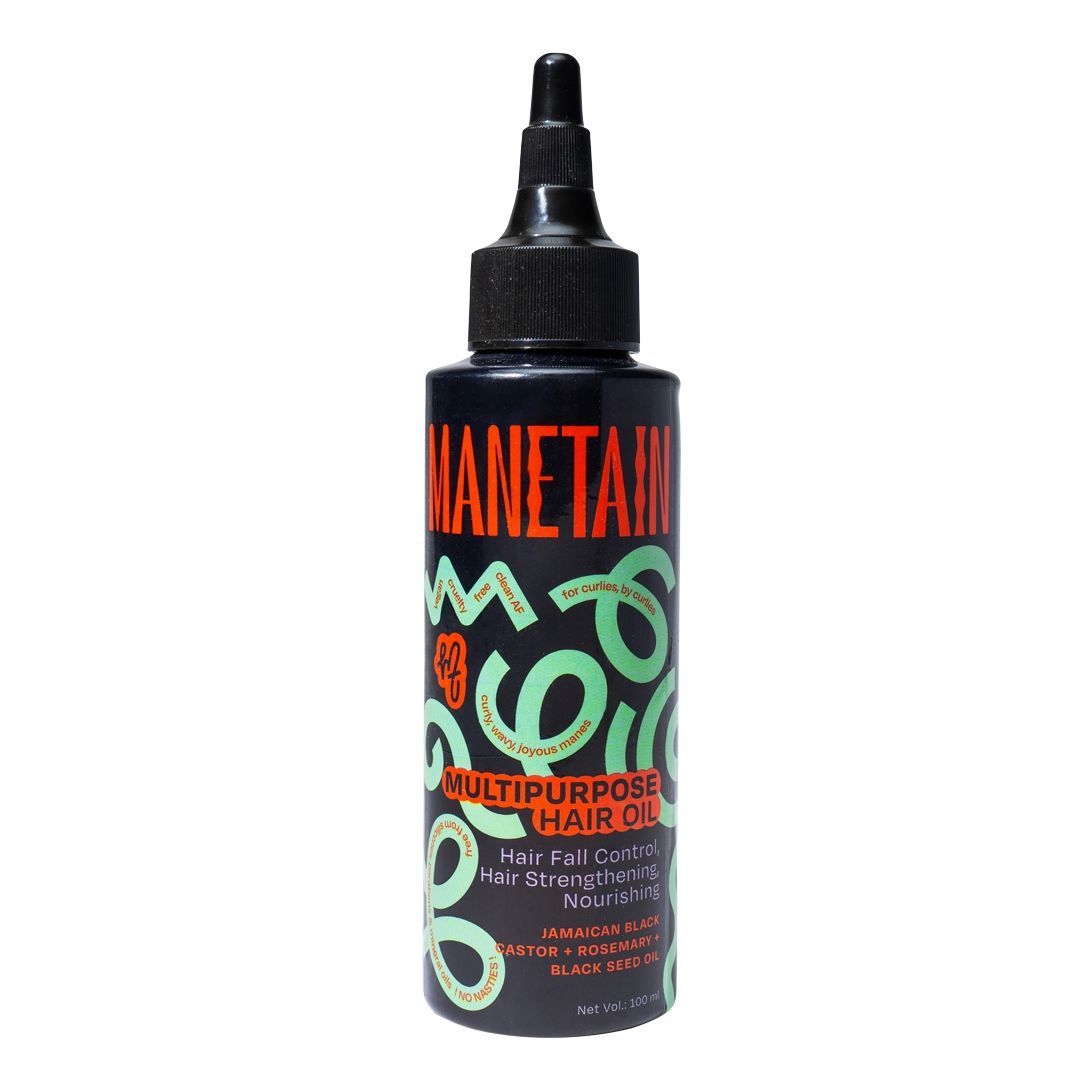 Manetain Multipurpose Hair Oil with Castor & Black Seed Oil - 100 ml