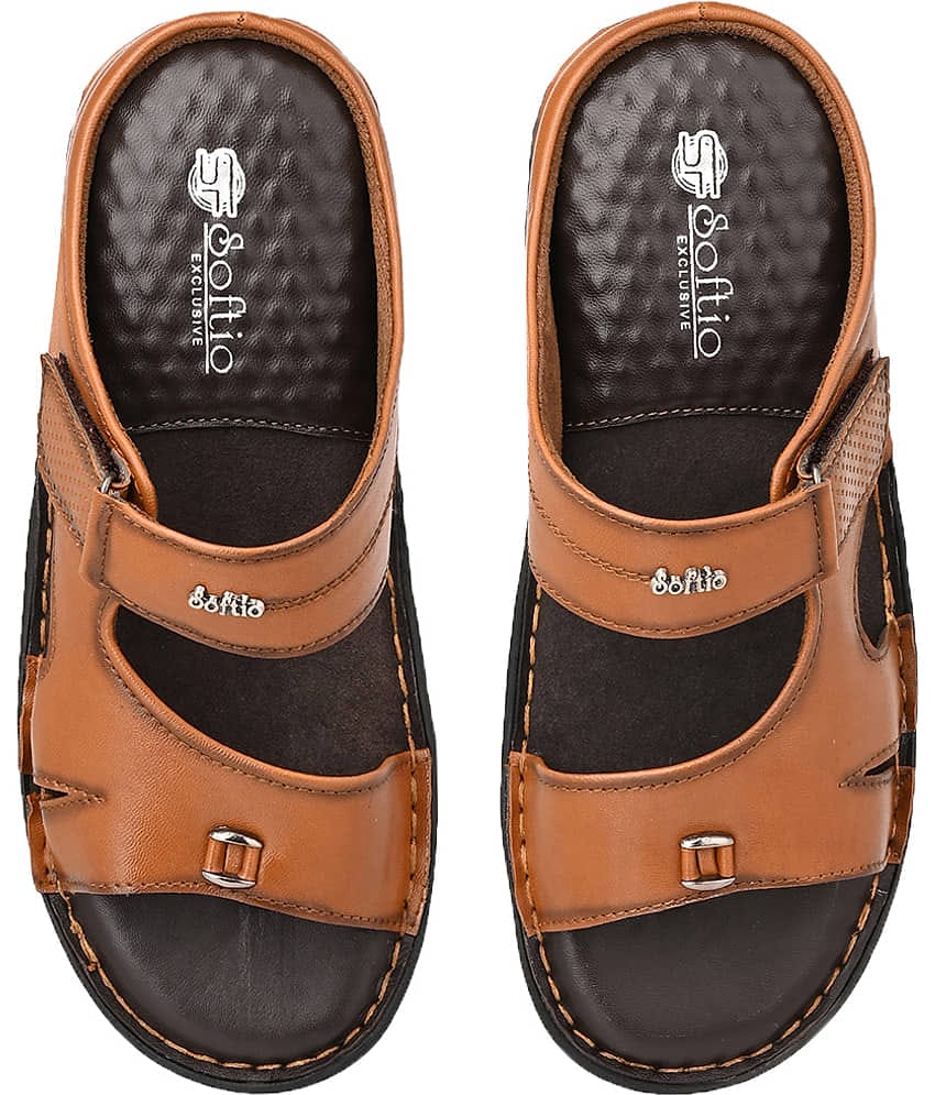softio - Tan Men's Daily Slipper