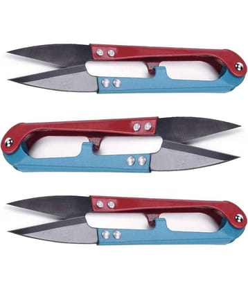 Sewing Scissors for Fabric, 4.1inch Mini Small Snips Trimming Nipper, Yarn Thread Craft Scissors Cutters, Great for Office Home School Stitch DIY Supplies (PACK OF 3)