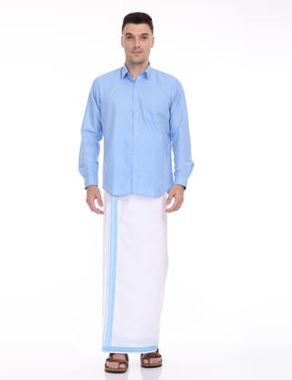 Light Blue Cool Club Full Sleeve Double Set - 31002-38