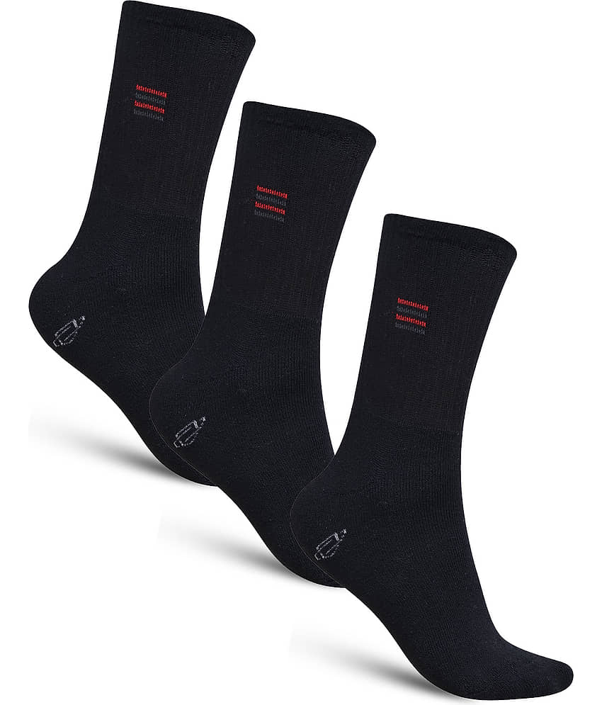 Dollar - Cotton Men's Solid Light Grey Mid Length Socks ( Pack of 3 )