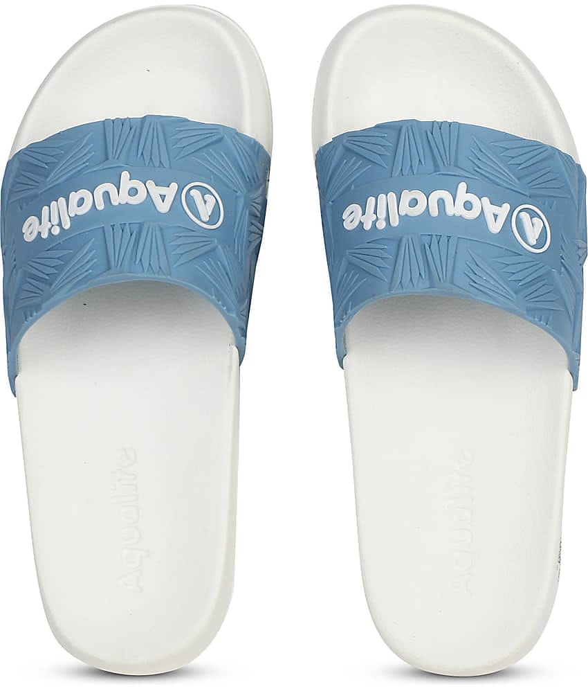 Aqualite White Men's Slide Flip Flop