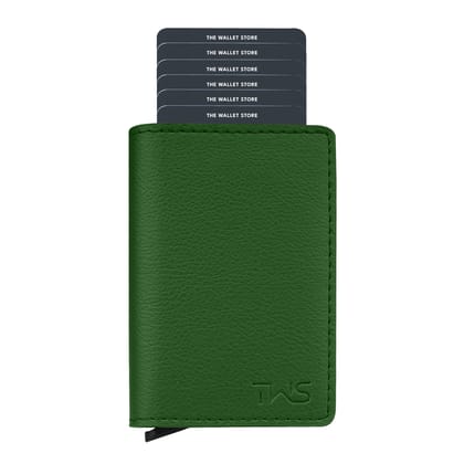 The Wallet Store Vivid Vault RFID Protected Metal Cardholder - Green