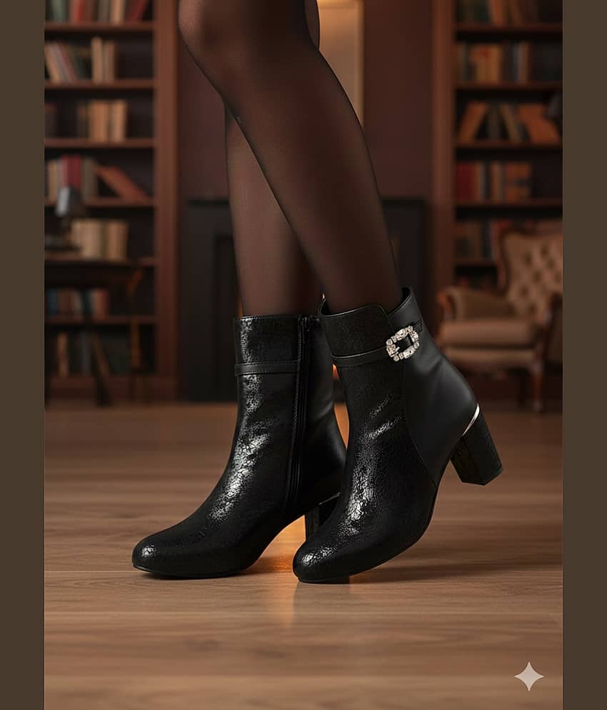 Sir Corbett Black Women's Ankle Length Boots