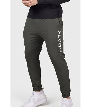 Fuaark Light Grey Nylon Men's Sports Joggers ( Pack of 1 )