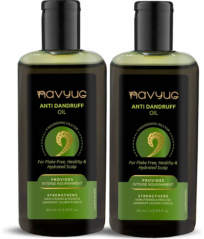 Leeford Navyug Anti - Dandruff Hair Oil for Men & Women | Nourishes Scalp | 60ml, Pack of 2