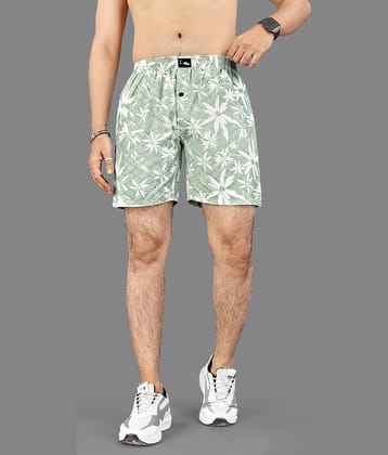 FTX Pack of 1 Cotton Blend Boxers For Men's ( Light Green )