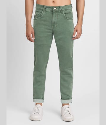 plounge Slim Fit Dyed Men's Jeans - Green ( Pack of 1 )