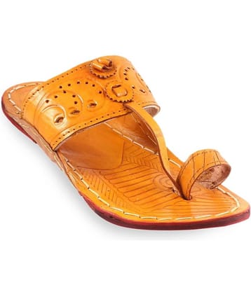 Apratim - Yellow Men's Kolhapuris