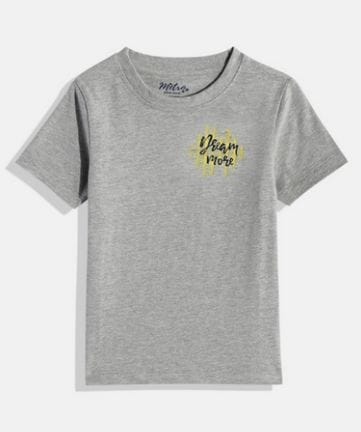 Boys Grey Pack of 3 Printed T-shirt