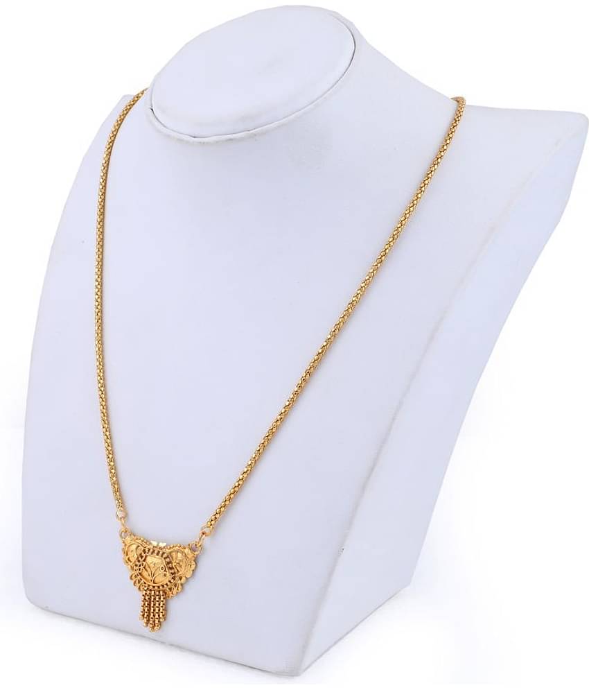 Shankhraj Mall latest design Gold Plated Chain Mangalsutra For Women-100133