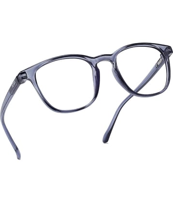 Hexxa Dark Grey Rectangular Eyeglass Frame ( Pack of 1 )