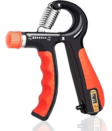 Adjustable Hand Gripper Strengthener for Men & Women, Hand Exercise Equipment for Home and Gym Workouts (With Counter, Orange) Pack of 1