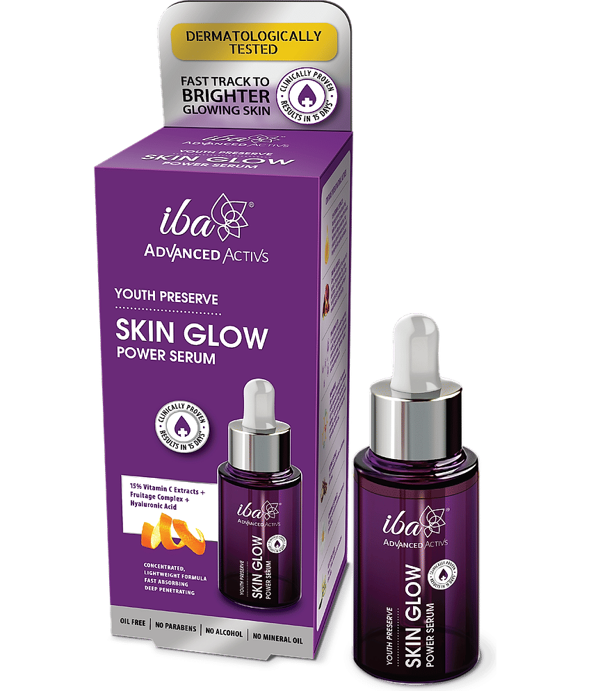 Iba Advanced Activs Youth Preserve Skin Glow Power Serum, 30ml, With Vitamin C Extracts (Pack of 1)