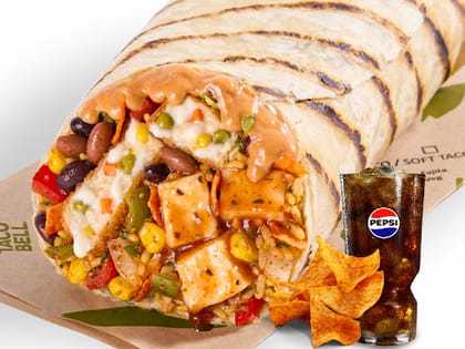 Boss Burrito Veg (Free Nachos & Pepsi)