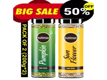 Maayka Pumpkin & Sunflower Seeds | Pack Of 2