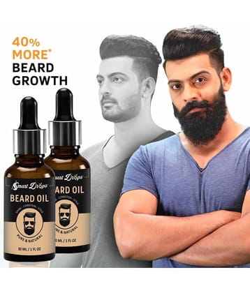 Smartdrops 30mL Promotes Beard Growth Beard Oil ( Pack of 2 )