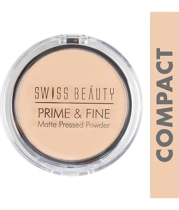 Swiss Beauty Prime & Fine Matte Pressed Powder Dark 10 g