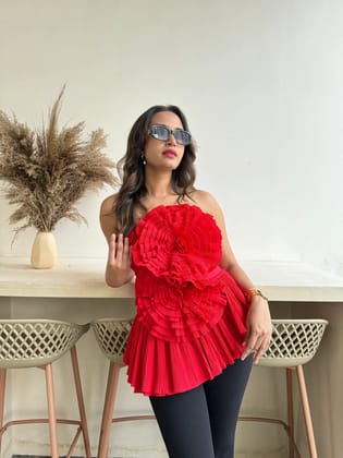 Zara Top-Free(S/M/L) / Red