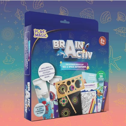 PlayMagic BrainActiv Ultimate Activity Kit - Sea & Space Adventure