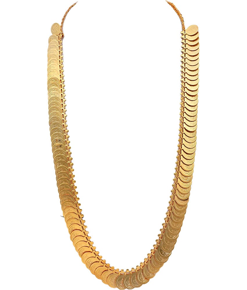 shankhraj mall Alloy Golden Long Haram Contemporary/Fashion Gold Plated Necklace