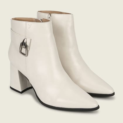 High Ankle Boots-Beige / 3