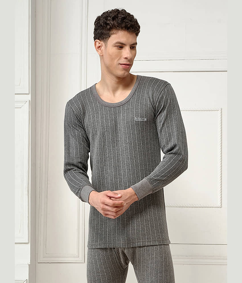 Lux Inferno Pack of 1 Cotton Thermal Tops For Men's ( Grey )