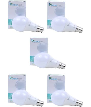Syska 9W LED Bulbs Cool Day Light - Pack of 5