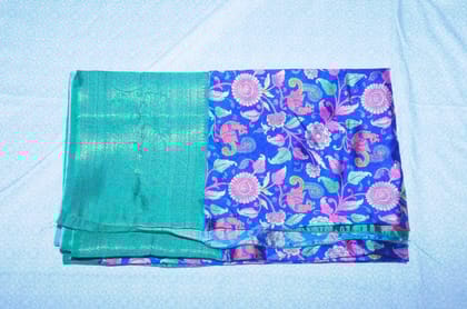 Elegant Blue Silk Saree Traditional Indian Attire