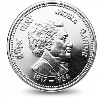 10000 Rupees 1917-1984 Indira Gandhi Silver-plated Fantasy Coin Silver Series
